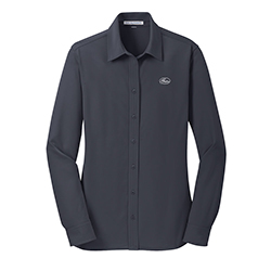 Ladies Dimensional Knit Dress Shirt